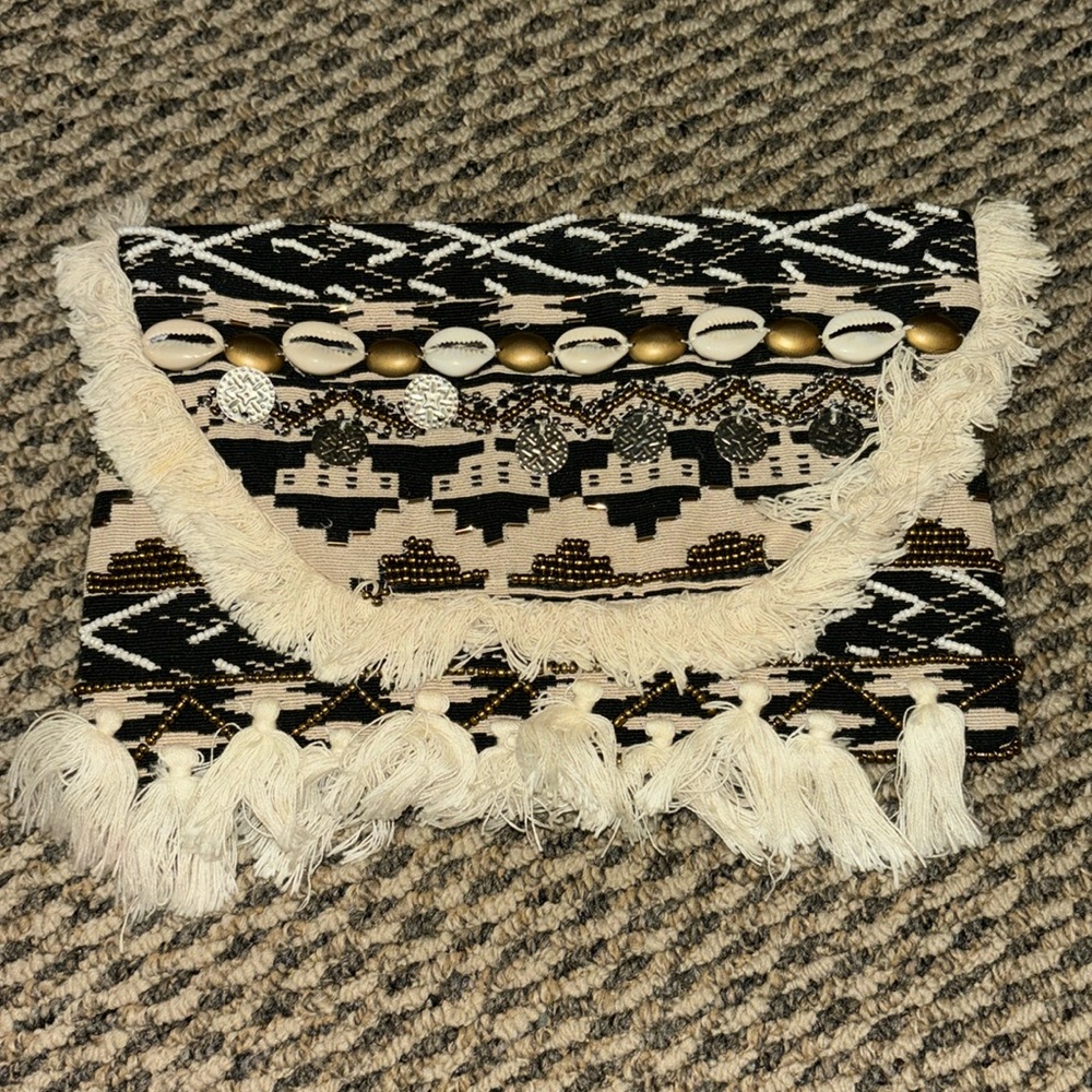 Shell and beaded summer bag